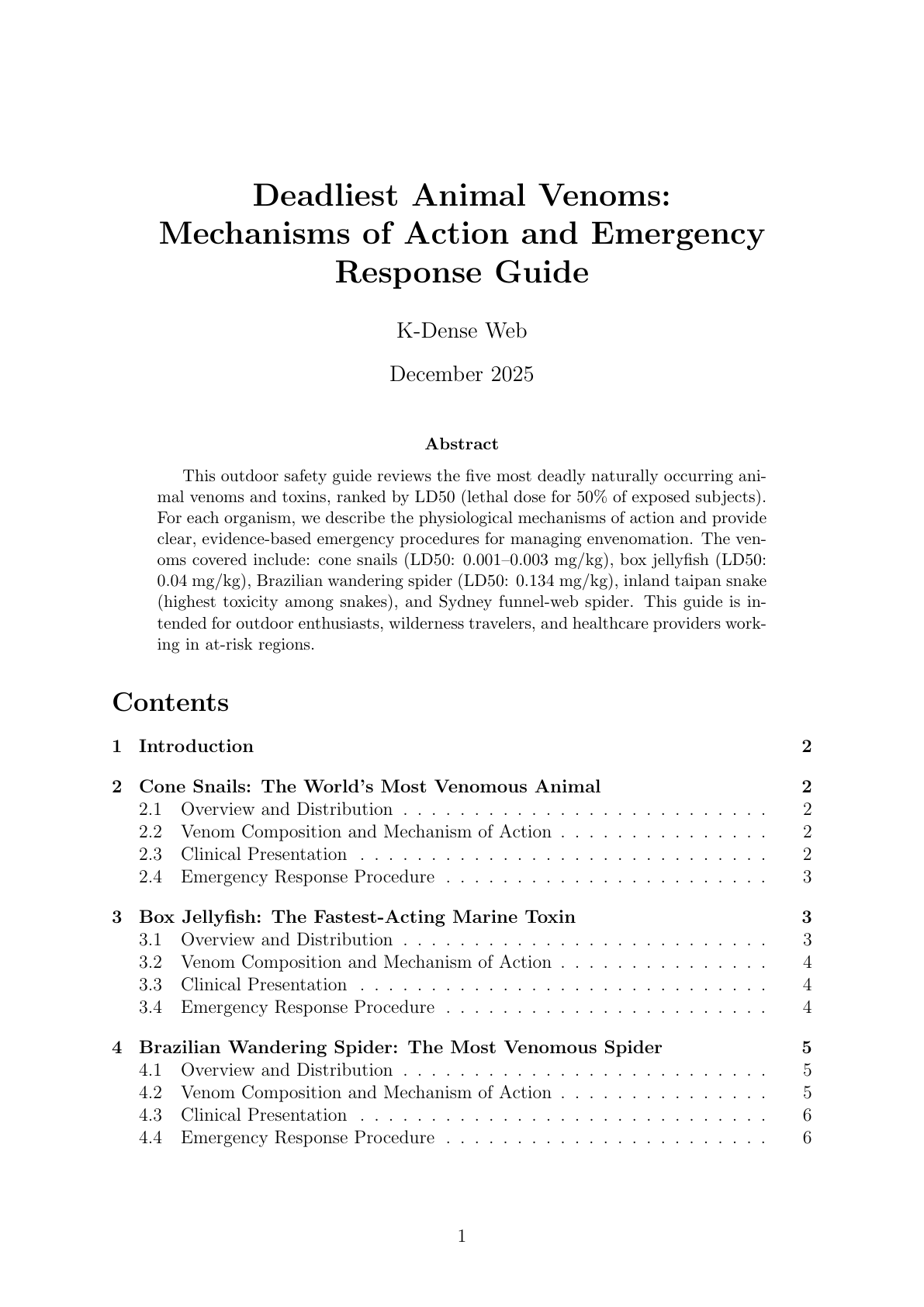 Deadliest Animal Venoms Safety Guide