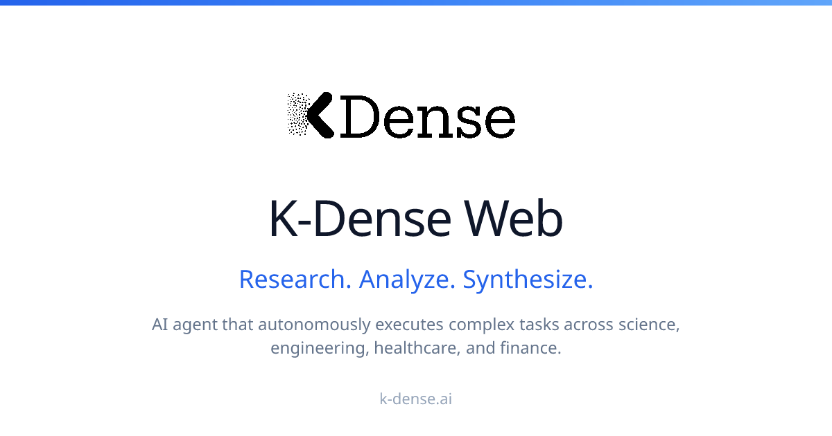 K-Dense Web logo